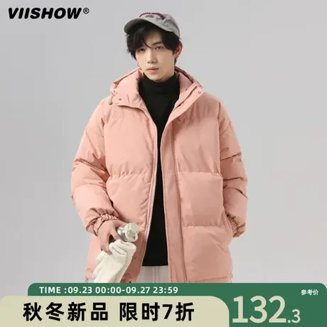 VIISHOW棉衣男冬季新款短款宽松立领加厚棉服休闲oversize外套男商品大图