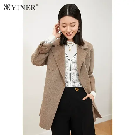 *YINER音儿奥莱女装冬季毛呢外套8C61580156商品大图