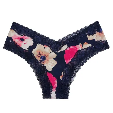 爱美菲露日本aimer女士棉裆内裤性感蕾丝边透气T裤低腰丁字裤日系商品大图