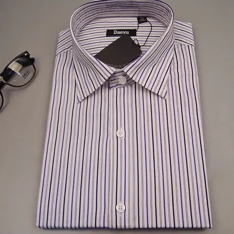 大依无忧2017 大号简约加肥加大码多色经典男士长袖衬衣 #29商品大图