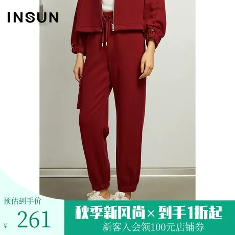 恩裳春季时尚个性特殊工艺双层面料舒适休闲裤图片