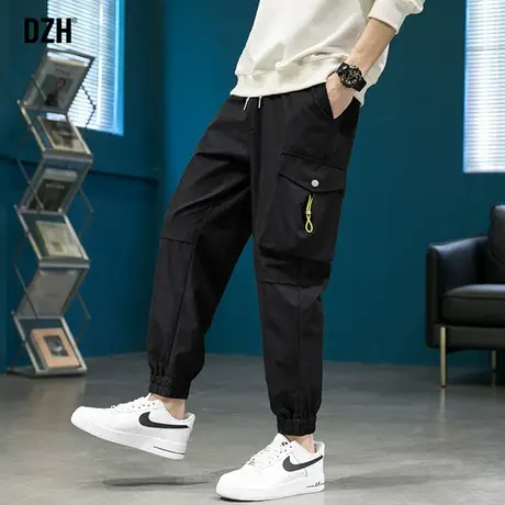 男士休闲工装裤男ins潮牌束脚裤子春夏宽松百搭男裤2023新款长裤商品大图