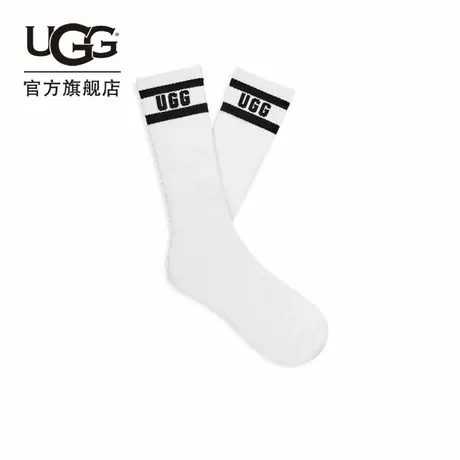 UGG秋季男士休闲舒适徽标款中筒袜水手袜 1131350商品大图
