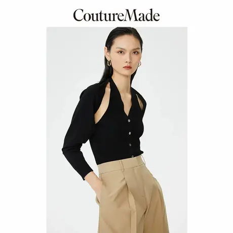 CoutureMade针织衫女秋冬清仓气质V领长袖毛衣上衣for veromoda图片