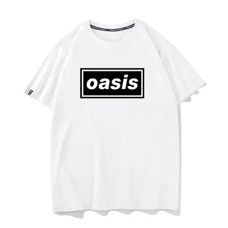 秀洛Oasis绿洲乐队大卫鲍伊周边短袖T恤hiphop嘻哈街头美式半截袖商品大图