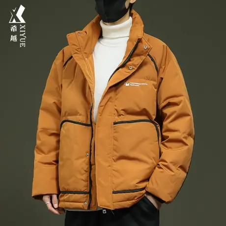 希越新国标羽绒服男冬季户外防风高级感外套白鸭绒加厚大码防寒服商品大图