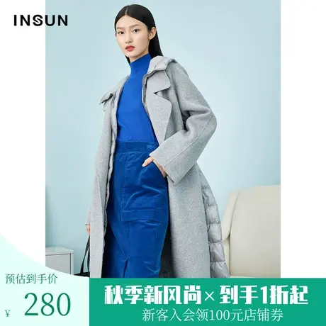 恩裳冬季经典时尚高腰a字裙开衩过膝灯芯绒半身裙中长款图片