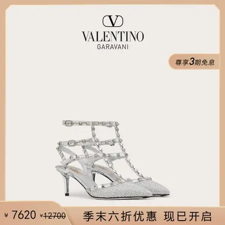 [季末优惠]华伦天奴VALENTINO女士 ROCKSTUD 铆钉高跟鞋凉鞋婚鞋图片