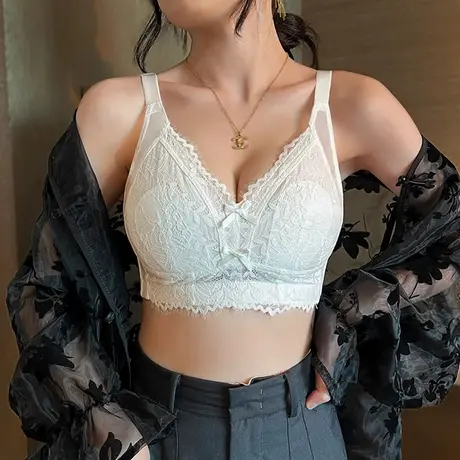 Shaply/莎莲妮大胸显小内衣女全罩杯薄款大码文胸聚拢收副乳防下商品大图