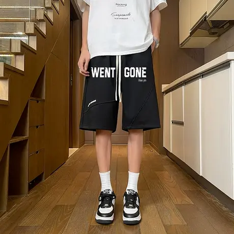 青少年夏季薄款五分运动裤男初中学生帅气夏装休闲短裤子大童中裤商品大图