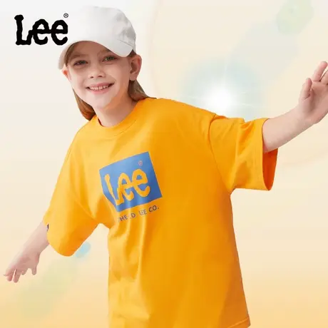 Lee男女童夏季纯棉短袖T恤2025新款女孩休闲夏装半袖夏款时尚上衣图片