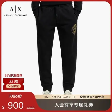 ARMANI EXCHANGE/阿玛尼2025夏季新款男士全棉宽松锥形束脚卫裤图片