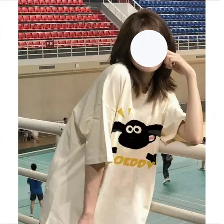 甜美可爱t恤女夏季大码胖mm遮肚子显瘦上衣ins新款奶fufu纯棉短袖商品大图