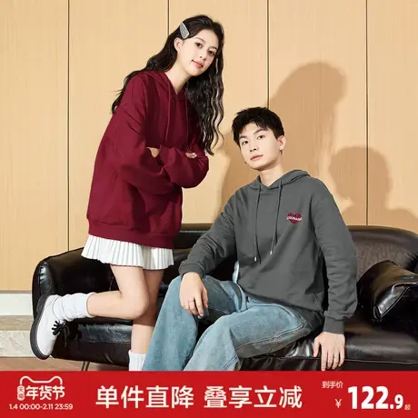 唐狮2026春季新款情侣同码图案圆领卫衣男款卡通动物可爱风女士商品大图