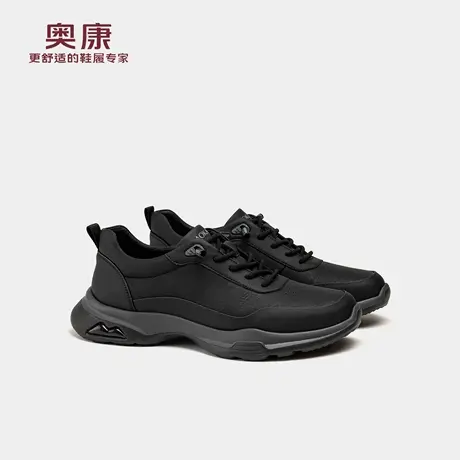 奥康 男鞋2025秋季新款时尚休闲鞋户外运动透气舒适防滑耐磨皮鞋商品大图