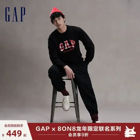 【GAP x 8ON8联名】龙年限定男女装春季2024新年款圆领卫衣892208商品大图