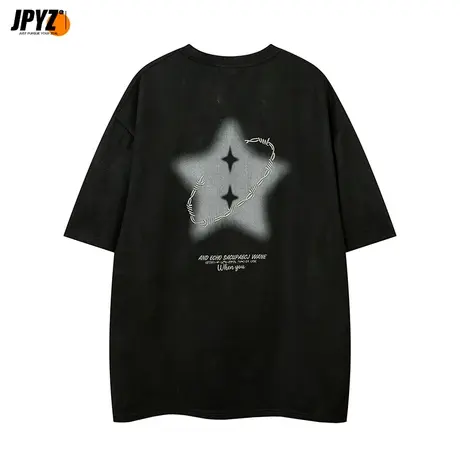 刺绣印花短袖t恤男夏季男生体恤重磅男士半袖男款衣服恤2023新款t商品大图