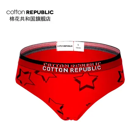 Cotton Republic/棉花共和国女士解构款情侣内裤棉质性感低腰一条图片