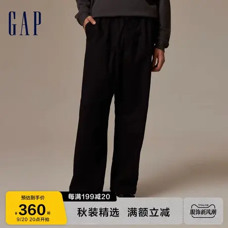 Gap男女装秋2023新款户外工装风宽松阔腿裤长裤811136露营休闲裤图片