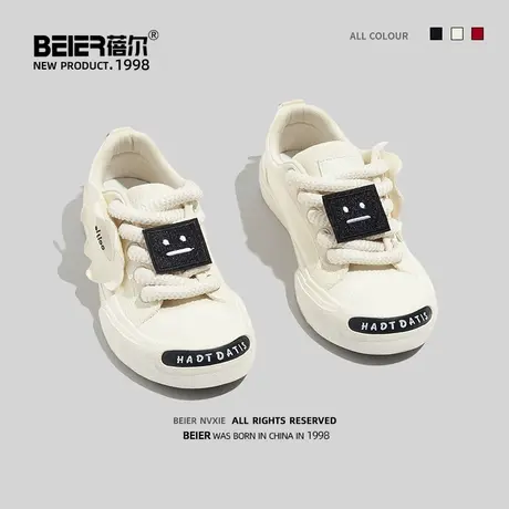 蓓尔・_・帆布鞋女学生百搭2023新款夏薄款透气小众原创休闲板鞋商品大图