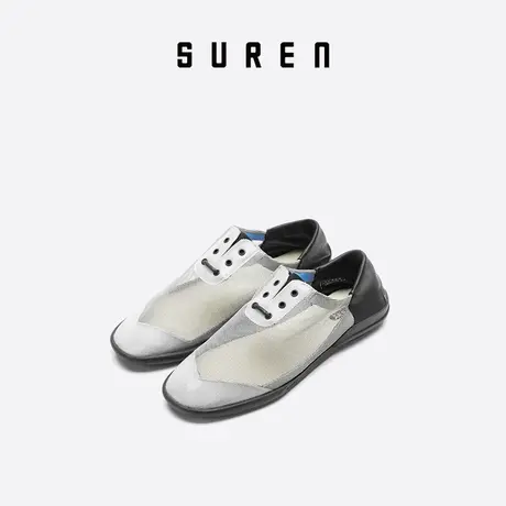 素人SUREN 春夏浅口单鞋女透气网面鞋平底休闲鞋低帮女鞋子029图片