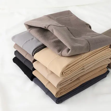 高腰收腹打底裤女外穿薄绒春秋款塑身肉色脚踩收腰压力连裤袜冬商品大图