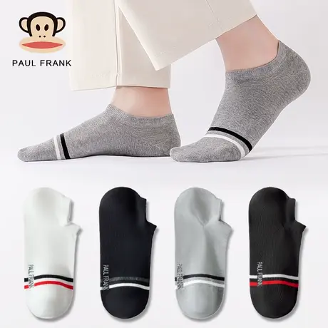 大嘴猴短袜男不掉跟浅口隐形袜防臭防滑单鞋船袜子夏季青少年潮款商品大图