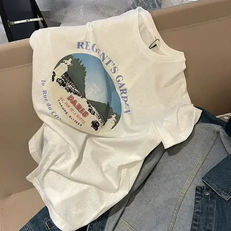 轻薄透气竹节棉亲肤柔软百搭圆领套头短袖T恤女内搭2023春夏新款商品大图