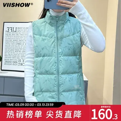 VIISHOW羽绒马甲男女款背心2023冬季新款情侣潮牌保暖白鸭绒外套图片