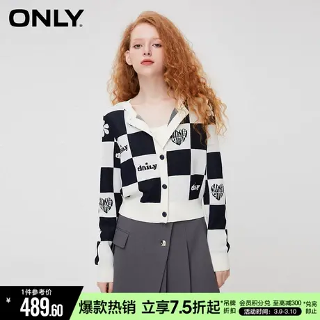 ONLY早春休闲时尚学院风格子套装针织衫女|12333A015图片