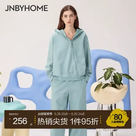 JNBYHOME江南布衣外穿家居服春纯棉卫衣裤子情侣套装运动睡衣商品大图