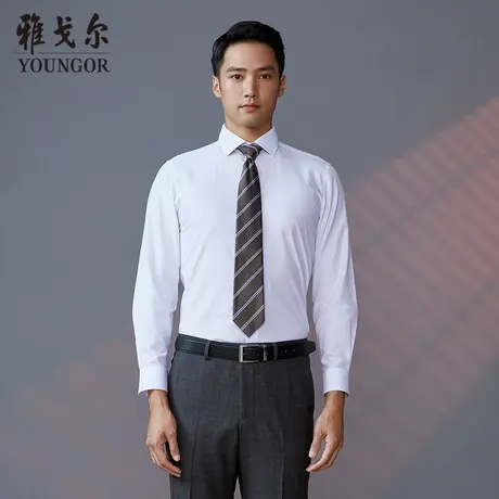 雅戈尔奥莱 商场同款男士长袖衬衫秋季新款官方商务休闲衬衫商品大图