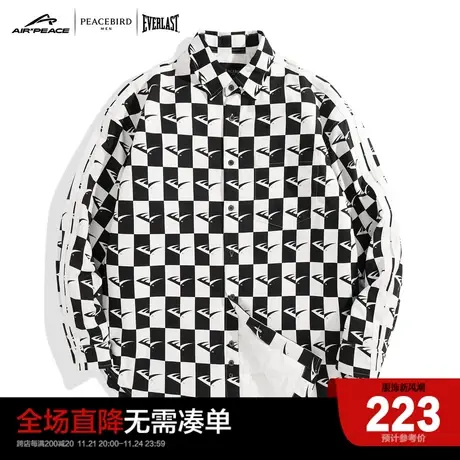【AIRxPEACE】太平鸟男装 EVERLAST联名潮流衬衫男商品大图