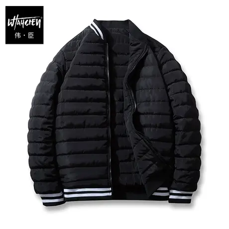 伟臣2023冬季新品大码男式棉衣外套胖子加肥加大宽松棒球服棉袄男图片