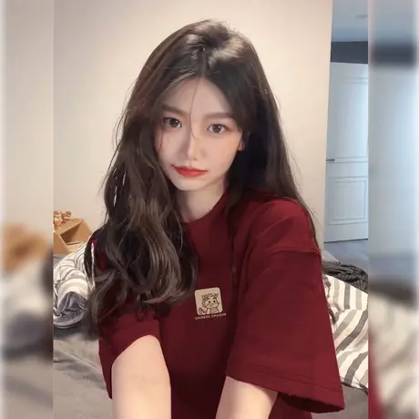 酒红新年短袖T恤女本命蛇年衣服2025秋冬新款爆款纯棉半袖打底衫图片