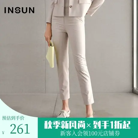 恩裳春季西裤女九分商务通勤直筒修身OL气质显瘦西服裤子图片