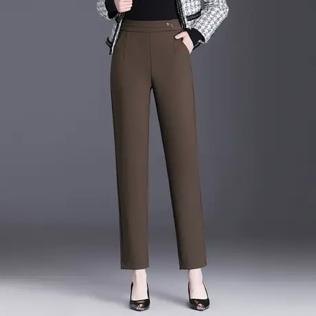 垂感直筒裤女秋季2023新款时尚通勤小西裤显瘦高腰休闲职业裤长裤图片