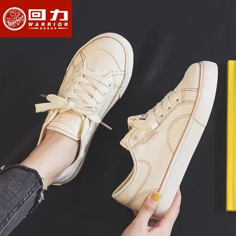 回力帆布鞋女2023年春季新款ulzzang百搭韩版学生休闲小白鞋子图片