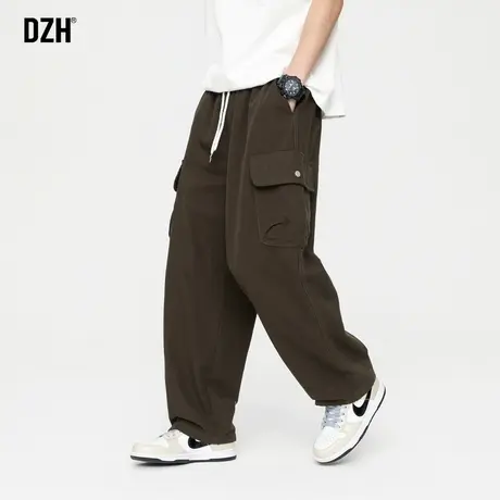 男士美式高街工装裤潮牌男夏季休闲百搭纯棉宽松裤子复古直筒长裤商品大图