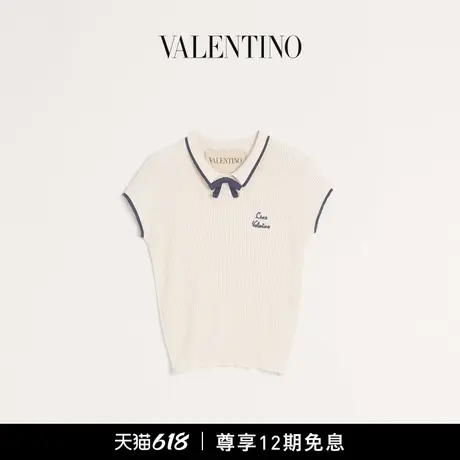 [早秋新品][12期免息]华伦天奴VALENTINO女士棉质短袖上衣商品大图