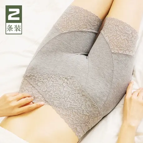 高腰蕾丝安全裤女防走光收腹打底裤长款透气保险短裤五分夏天薄款商品大图