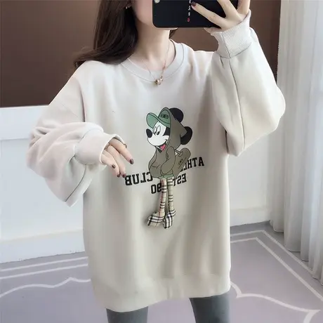 女士卫衣女2023新款爆款国风卫衣女款秋冬季洋气今年流行上衣女潮商品大图