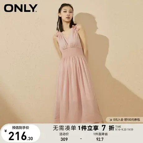 【买5免1】【中长款连衣裙合集】ONLY奥莱夏季仙女气质收腰甜美雪图片