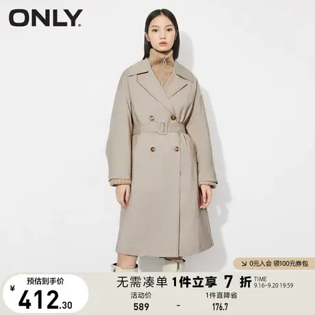ONLY奥莱夏季时尚潮流百搭宽松中长款风衣外套女商品大图