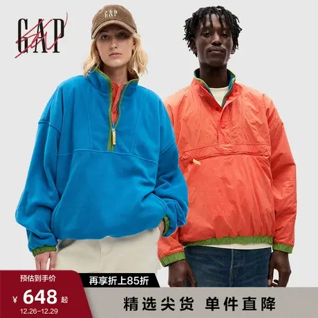 【GAP x Sean W 联名】男女同款新款长袖上衣双面穿情侣装837649商品大图