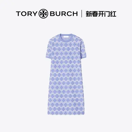 【12期免息】TORY BURCH 汤丽柏琦双T LOGO圆领T恤式连衣裙157539图片