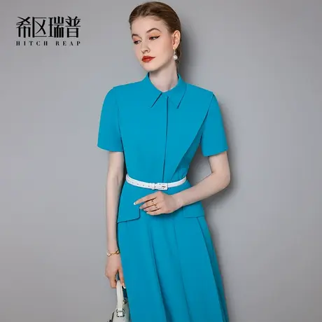 希区瑞普高端气质法式连衣裙女2023夏季新款收腰大摆气质仙女裙子图片