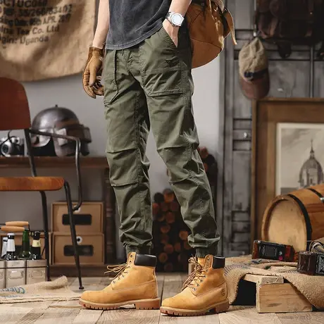 Modi Nick/摩帝尼克工装裤大码宽松长裤百搭潮流水洗微弹工装裤商品大图