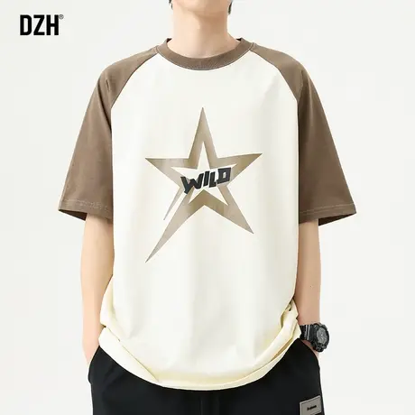 男士美式重磅t恤短袖男潮牌潮流衣服夏季男装2023新款情侣装半袖商品大图