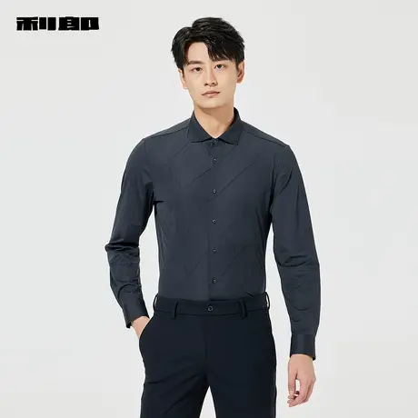 【商场同款】利郎官方提花衬衫男2025春休闲衬衣男25CXC1022S/1S商品大图